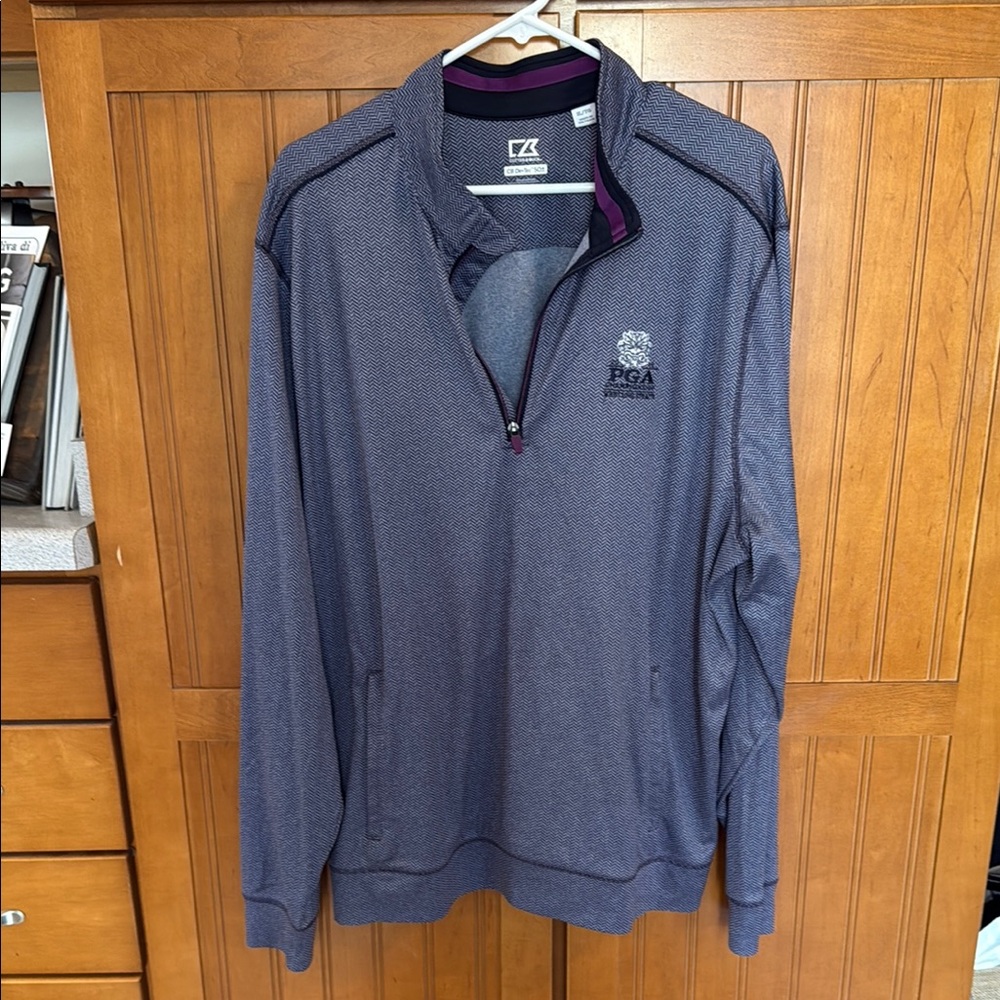 Cutter & Buck 2015 PGA Championship Blue Half-Zip Pullover